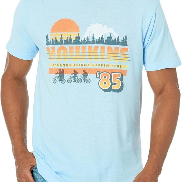 تي شيرت هوكينز سترينج ثينغز 85 ريترو للرجال