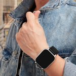 ⁦سوار نايلون لساعة شاومي ريدمي 5 اكتيف/5 لايت، 22 ملم مرن وقابل للتعديل وقابل للتمدد لساعة ريدمي ووتش 5 اكتيف⁩ - الصورة ⁦5⁩