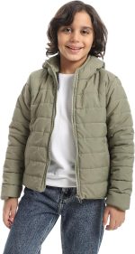 جاكيت بوليستر بغطاء للرأس للاولاد