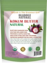 اولديل ناتشرال زبدة كوكوم عضوية - 200 غرام | تدعم صحة البشرة وحروق الشمس والطفح الجلدي ومضادة للشيخوخة وبلسم الشفاه واللوشن وتقليل المسام والمرطب وزبدة الجسم وصناعة الصابون | غير معدلة وراثيا وخالية