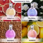 ⁦كارلتون لندن مجموعة هدايا اكسوتيك مكونة من 4 عطور فاخرة - 30 مل لكل عطر اي او دي بارفان برائحة البرتقال والارز والعسل والورد او دو بارفان فاخر للفتيات والسيدات | افضل مجموعة هدايا للنساء⁩ - الصورة ⁦3⁩