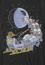 ⁦تي شيرت Star Wars رجالي مرخص رسميًا من Vader Sleigh⁩ - الصورة ⁦2⁩