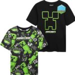 تي شيرتات للاولاد والمراهقين من جيت تريند توب عبوة من قطعتين او 1 ناعمة وجيدة التهوية باكمام قصيرة كاجوال صيفية متعددة