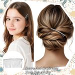 ⁦10 Pcs Metal Hair Comb, 20 Teeth Metal Wire Hair Clip Combs Bridal Veil Comb Silver Hairs Clip Accessories for Women Wedding Veil Hairs Pieces Headdresses Craft Projects⁩ - الصورة ⁦4⁩