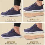 ⁦حذاء بيرفوت للرجال بمقدمة عريضة - حذاء بيرفوت بسيط مع نعل بدون إسقاط، حذاء مشي سهل الارتداء للرجال⁩ - الصورة ⁦6⁩