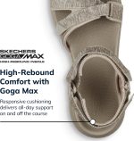 ⁦سكيتشرز حذاء جولف بدون مسامير للنساء من ايجل، ابيض ورمادي⁩ - الصورة ⁦4⁩