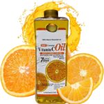 زيت فيتامين سي لتفتيح الوجه والجسم 1000 مل، زيت تبييض فائق لزيت الجسم المتوهج، يزيل الخطوط الدقيقة والتجاعيد والبقع الداكنة وحروق الشمس، مرطب للبشرة يغذي في 7 ايام للعناية بالبشرة