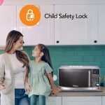 ⁦سوبر جينيرال فرن ميكروويف 30 لتر SGMG934RCS، ميكروويف متعدد الوظائف مع شواية وحمل حراري وشواية، جزء داخلي من الستانلس ستيل، تحكم رقمي، 21.7×18.3×12.9 انش (العرض×العمق×الارتفاع)، فضي⁩ - الصورة ⁦4⁩