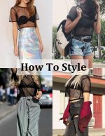 ⁦Avidlove Women's Sheer Fishnet Top Sexy Short Sleeves Net T Shirts Crop Top⁩ - الصورة ⁦5⁩