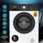 ⁦غسالة تحميل امامي EGWMFL750 من ايجنرال، موديل جديد 2025، 16 برنامج، 1200 دورة في الدقيقة، مع محرك عاكس BLDC، ضمان 10 سنوات، طاقة 5 نجوم (ضمان العلامة التجارية لمدة عام)⁩ - الصورة ⁦3⁩