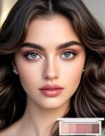 ⁦ظل العيون ايشادو ايريناد ،لوحة ظلال عيون غير لامعة بخمسة ألوان، لوحة مكياج، ظلال عيون مقاومة للماء تدوم طويلا وذات تصبغ عالي، لوحة ظلال العيون باللون الوردي الطبيعي، مكياج عيون سهل المزج 04⁩ - الصورة ⁦6⁩