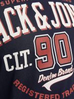 ⁦JACK & JONES Mens LOGO TEE SS O-NECK 2 COL AW24 S PLS Modern (pack of 1)⁩ - الصورة ⁦5⁩