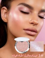 ⁦هايلايتر مكياج ايريناد مكياج هايلايتر للوجه، مستحضرات تجميل براقة باللون الوردي اللامع والماسي، بودرة ظلال عيون مقاومة للماء تدوم طويلا للوجه والجسم والخدود والبشرة، مكياج العيون 03⁩ - الصورة ⁦2⁩