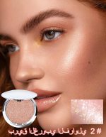 ⁦هايلايتر مكياج ايريناد مكياج هايلايتر للوجه، مستحضرات تجميل براقة باللون الوردي اللامع والماسي، بودرة ظلال عيون مقاومة للماء تدوم طويلا للوجه والجسم والخدود والبشرة، مكياج العيون 02⁩ - الصورة ⁦2⁩