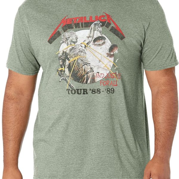 تي شيرت ميتاليكا Justice for All الحصري، أخضر
