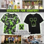 ⁦تي شيرتات للاولاد والمراهقين من جيت تريند توب عبوة من قطعتين او 1 ناعمة وجيدة التهوية باكمام قصيرة كاجوال صيفية متعددة⁩ - الصورة ⁦2⁩