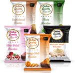 اون لاين كواليتي ستور ميتي ملتاني عضوي نقي 100% (200 غرام) + مسحوق شاندان (50 غرام) + مسحوق قشر البرتقال (50 غرام) + مسحوق النيم (50 غرام) + مسحوق ورد (50 غرام) - اجمالي 400 غرام لترطيب التنظيف