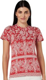 واي او اي تي شيرت بقصة ضيقة للنساء