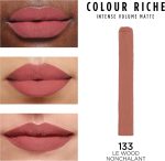 ⁦لوريال باريس احمر شفاه كولور ريتش انتينس فوليوم مات من لوريال، لون شفاه غني بحمض الهيالورونيك لراحة تدوم حتى 16 ساعة طوال اليوم، لو وود نونشالانت، 0.06 اونصة⁩ - الصورة ⁦2⁩