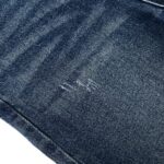 ⁦بنطلون جينز بقصة ضيقة وارجل واسعة للبنات، بنطلون جينز عصري ممزق⁩ - الصورة ⁦4⁩