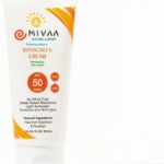 واقي من الشمس المعدني بعامل حماية من الشمس 50 PA+++ من ميفا | اكسيد الزنك والنياسيناميد وحمض الهيالورونيك | خالي من الزهر الابيض، خالي من الاوكسي بنزون، خفيف الوزن | للبشرة الدهنية والجافة والحساسة |