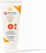 واقي من الشمس المعدني بعامل حماية من الشمس 50 PA+++ من ميفا | اكسيد الزنك والنياسيناميد وحمض الهيالورونيك | خالي من الزهر الابيض، خالي من الاوكسي بنزون، خفيف الوزن | للبشرة الدهنية والجافة والحساسة |