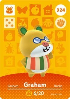 Graham - نينتندو Animal Crossing Happy Home Designer Series 4 Amiibo Card - 324