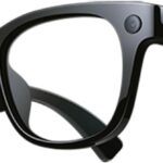 شاومي نظارة ذكية مع اطار من خليط معدني من التيتانيوم، على شكل حرف D، 40 غرام - اسود