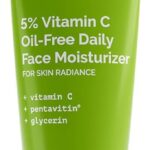 ذي ديرما كو مرطب وجه يومي خالٍ من الزيوت بفيتامين سي بنسبة 5% مع بنتافيتين وجلسرين لإشراقة البشرة وترطيبها وتوهجها | للبشرة الدهنية والمختلطة والباهتة والمجففة | للرجال والنساء - 100 غرام