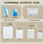 ⁦مناديل وجه قابلة للاستعمال مرة واحدة من كويس - مناديل مبللة قابلة للتحلل البيولوجي لجفاف البشرة الحساسة، مناشف وجه قطنية طويلة الألياف للعناية بالوجه وإزالة المكياج، مع غطاء مغناطيسي مقاوم للغبار⁩ - الصورة ⁦4⁩