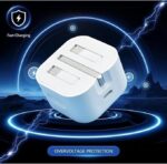 ⁦محول طاقة USB C سريع 35 واط مع كابل من النوع C لايفون 16 برو ماكس شاحن سريع نوع C قابس حائط لايفون 15 برو ماكس/16 برو/16/16 بلس/15 برو/15 وغيرها⁩ - الصورة ⁦6⁩