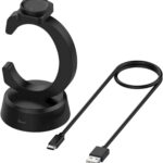 سكيدو قاعدة شحن لساعة هوامي امازفيت BIP6 / اكتيف 2 / اكتيف 2 / اكتيف 2، شاحن بديل للساعة الذكية بمنفذ USB