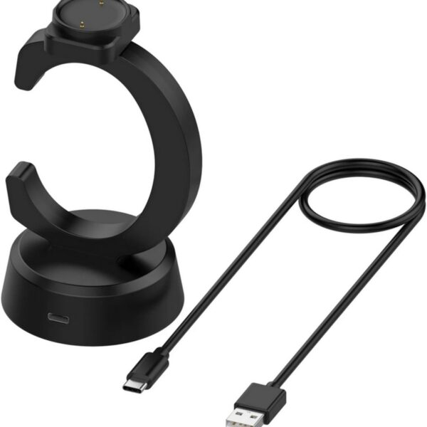 سكيدو قاعدة شحن لساعة هوامي امازفيت BIP6 / اكتيف 2 / اكتيف 2 / اكتيف 2، شاحن بديل للساعة الذكية بمنفذ USB