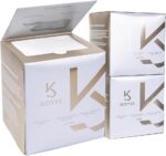 مناديل وجه قابلة للاستعمال مرة واحدة من كويس - مناديل مبللة قابلة للتحلل البيولوجي لجفاف البشرة الحساسة، مناشف وجه قطنية طويلة الألياف للعناية بالوجه وإزالة المكياج، مع غطاء مغناطيسي مقاوم للغبار