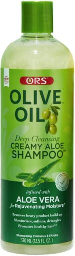 شامبو ORS كريمي بزيت الزيتون والصبار، 370 مل (12.5 أونصة سائلة)، قد تختلف العبوة