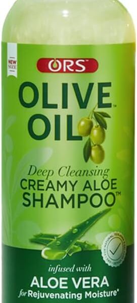 شامبو ORS كريمي بزيت الزيتون والصبار، 370 مل (12.5 أونصة سائلة)، قد تختلف العبوة