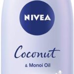 نيفيا لوشن من اويل ان لوشن، زيت جوز الهند وزيت مونوي (400 مل)، مرطب لتجديد الجسم برائحة جوز الهند الاستوائية وتسريب مونوي قوي، كريم مرطب 48 ساعة، لوشن نيفيا للجسم