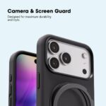 ⁦جراب رينج فليكس من بلوبيبل متوافق مع ايفون 17 برو ماكس - مسند قابل للطي والدوران 360 درجة، حماية ضد الصدمات، لمسة نهائية رفيعة غير لامعة، متوافق مع الشحن اللاسلكي المغناطيسي - برتقالي⁩ - الصورة ⁦2⁩