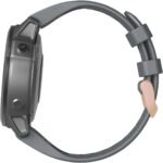 ⁦Fleshy Leaf QuickFit 20mm Watch Band Compatible with Garmin Fenix 7S 5S/ 5S Plus, 6S/ 6S Pro, D2 Delta S, Descent Mk2S - Silicone Replacement Strap Bracelet Wristband-SmartWatch Accessories⁩ - الصورة ⁦4⁩