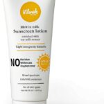 واقي شمس ميلت ان ميلك من فيلفا ستور | عامل حماية من الشمس 50 PA+++ | بخلاصة حليب الصويا | خفيف الوزن بدون زهر | يحمي البشرة من الاشعة فوق البنفسجية فئة A وB والضوء الازرق | للرجال والنساء، 60 مل