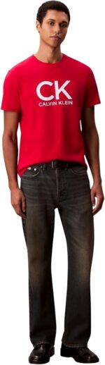 ⁦تي شيرت باكمام قصيرة للرجال من 30 اس اي يو سي كيه كالفن جرافيك Lv04rd819g⁩ - الصورة ⁦5⁩