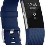سكيدو سوار بديل للساعة الذكية الرياضية من السيليكون متوافق مع فيتبيت تشارج 2 - ازرق مقاس S