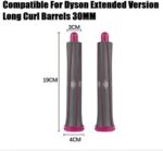 ⁦زوج واحد من اسطوانات التمويج الطويلة 30 ملم/1.2 انش لمصفف الشعر دايسون اير راب من اتش كوزمي، اصدار ممتد، قطع غيار ملحقات اسطوانات تجعيد الشعر⁩ - الصورة ⁦5⁩