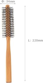 ⁦فرشاة دائرية صغيرة للشعر القصير من ساكون، مشط دوار للشعر القصير المجعد، مشط دائري لتجفيف الشعر، فرشاة تصفيف الشعر كويف رولر لتصفيف الشعر في صالونات التجميل للشعر الرقيق للنساء والرجال⁩ - الصورة ⁦4⁩