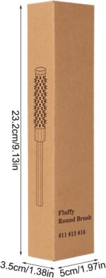 ⁦مجموعة امشاط احترافية دائرية لتصفيف الشعر والشارب للرجال والنساء - ادوات تصفيف الشعر واللحية لتجعيد الشعر وتكثيف وتشكيل اللحية وتنعيمها ورفعها وتصفيفها⁩ - الصورة ⁦6⁩