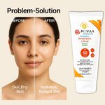 ⁦واقي من الشمس المعدني بعامل حماية من الشمس 50 PA+++ من ميفا | اكسيد الزنك والنياسيناميد وحمض الهيالورونيك | خالي من الزهر الابيض، خالي من الاوكسي بنزون، خفيف الوزن | للبشرة الدهنية والجافة والحساسة |⁩ - الصورة ⁦4⁩