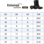 ⁦حذاء شتوي للرجال من كنيكس ماكس، حذاء ثلج مبطن دافئ، حذاء شتوي مع مادة خارجية مقاومة للماء ونعل غير قابل للانزلاق، مناسب لموسم الثلج في الشتاء⁩ - الصورة ⁦6⁩