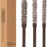 مجموعة امشاط احترافية دائرية لتصفيف الشعر والشارب للرجال والنساء - ادوات تصفيف الشعر واللحية لتجعيد الشعر وتكثيف وتشكيل اللحية وتنعيمها ورفعها وتصفيفها