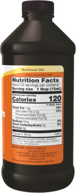 ⁦زيت جنين القمح من ناو فودز، زيت غذائي يحتوي على فيتامين هـ الطبيعي والأوكتاكوزانول، سعة 16 أونصة سائلة (473 مل)⁩ - الصورة ⁦2⁩