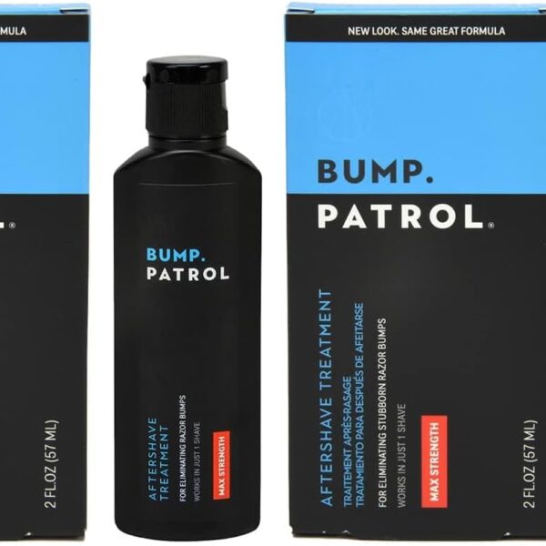 بامب باترول تركيبة ما بعد الحلاقة من ماكسيموم سترينث - محلول ما بعد الحلاقة يزيل نتوءات الحلاقة والشعر النامي - 2 اونصة عبوة من قطعتين